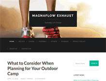 Tablet Screenshot of magnaflowexhaustshop.com